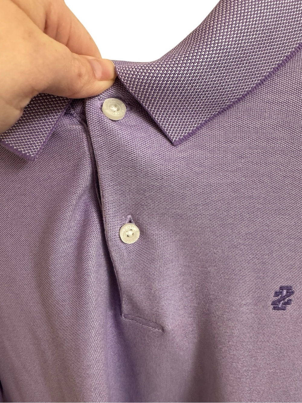 IZOD Men’s LT Lavender Short Sleeve Shirt Size Large Tall - Picture 4 of 9